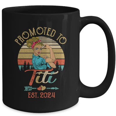 Promoted To Titi Est 2024 Retro First Time Titi Mug | teecentury