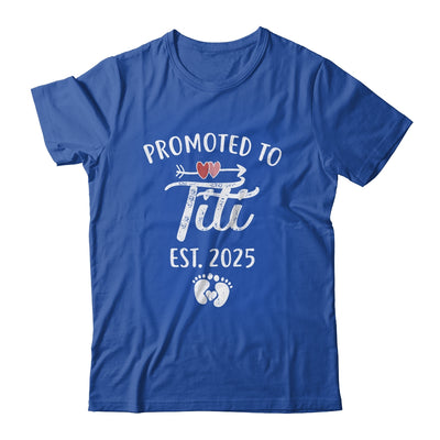 Promoted To Titi Est 2025 Funny First Time Mothers Day Shirt & Tank Top | teecentury