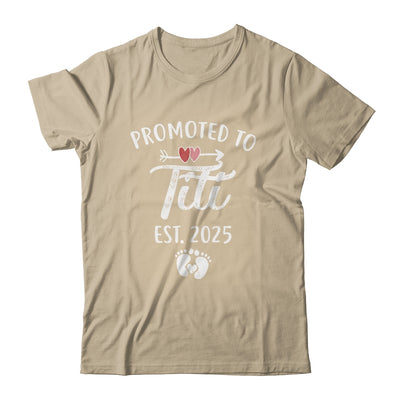 Promoted To Titi Est 2025 Funny First Time Mothers Day Shirt & Tank Top | teecentury