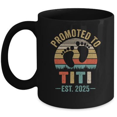 Promoted To Titi Est 2025 Mothers Day Vintage Mug | teecentury