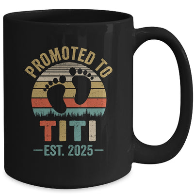 Promoted To Titi Est 2025 Mothers Day Vintage Mug | teecentury
