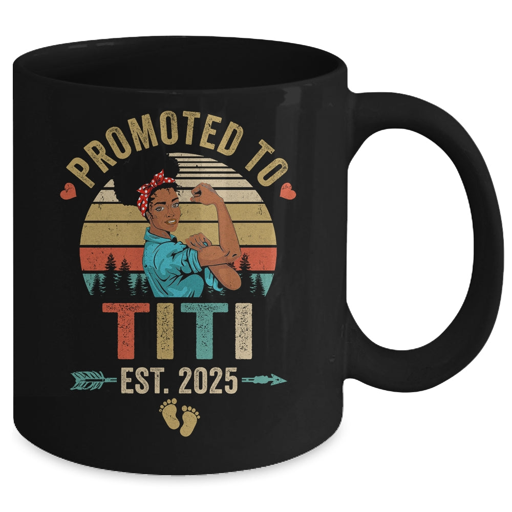 Promoted To Titi Est 2025 Vintage First Time Titi Mug | teecentury