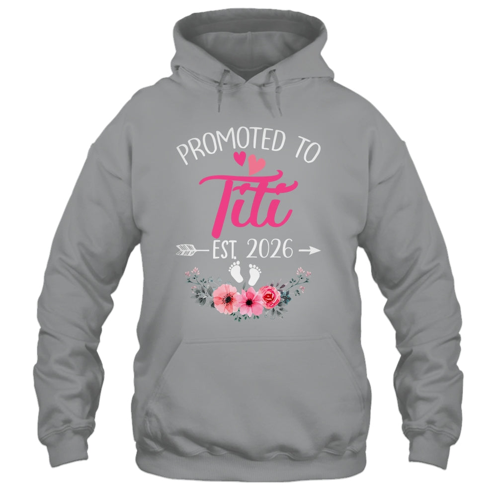 Promoted To Titi Est 2026 Mothers Day First Time Shirt & Tank Top | teecentury