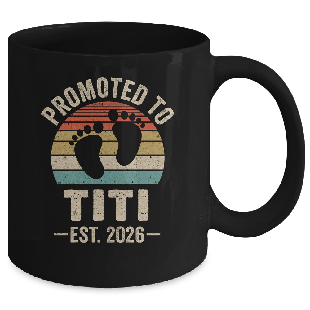 Promoted To Titi Est 2026 Mothers Day Vintage Mug | teecentury
