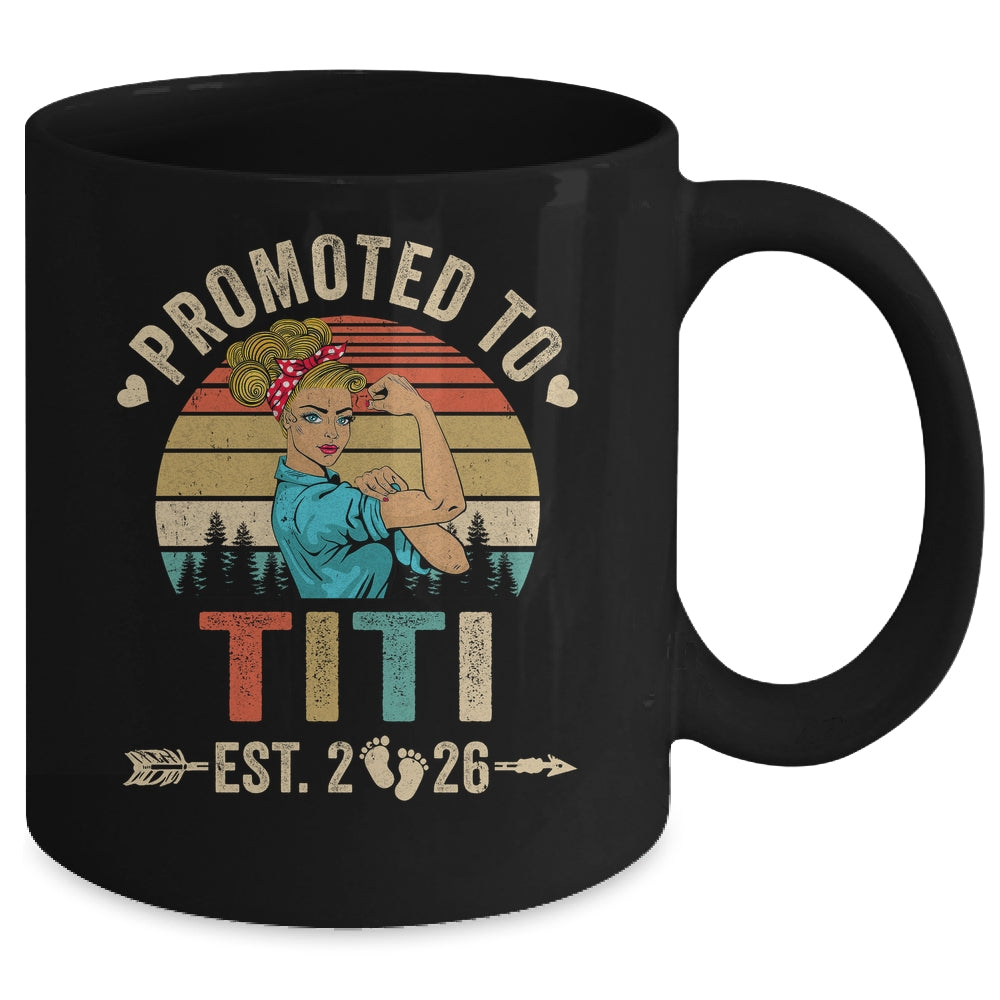 Promoted To Titi Est 2026 Retro First Time Titi Mug | teecentury