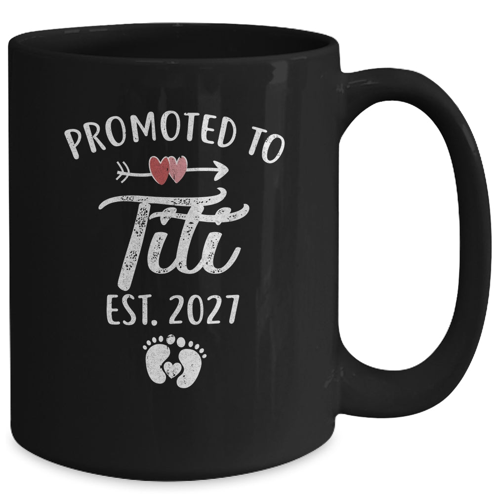 Promoted To Titi Est 2027 Funny First Time Mothers Day Mug | teecentury
