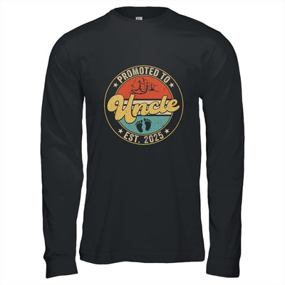 Promoted To Uncle 2025 Pregnancy New First Uncle Retro Shirt & Hoodie | teecentury