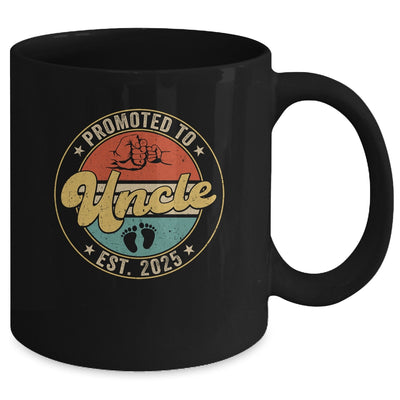 Promoted To Uncle 2025 Pregnancy New First Uncle Retro Mug | teecentury