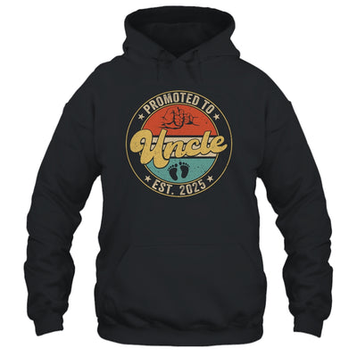 Promoted To Uncle 2025 Pregnancy New First Uncle Retro Shirt & Hoodie | teecentury