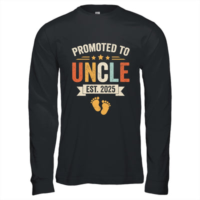 Promoted To Uncle 2025 Retro Soon To Be Uncle Est 2025 Shirt & Hoodie | teecentury