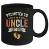 Promoted To Uncle 2025 Retro Soon To Be Uncle Est 2025 Mug | teecentury