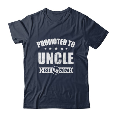 Promoted To Uncle Est 2024 Fathers Day First Time New Uncle Shirt & Hoodie | teecentury