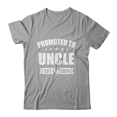 Promoted To Uncle Est 2024 Fathers Day First Time New Uncle Shirt & Hoodie | teecentury