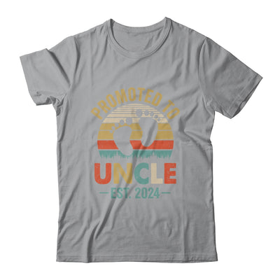 Promoted To Uncle Est 2024 Fathers Day Vintage Shirt & Tank Top | teecentury