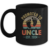 Promoted To Uncle Est 2024 Fathers Day Vintage Mug | teecentury