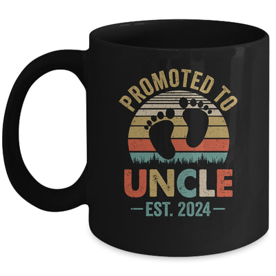 Promoted To Uncle Est 2024 Fathers Day Vintage Mug | teecentury