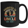 Promoted To Uncle Est 2024 Fathers Day Vintage Mug | teecentury