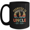Promoted To Uncle Est 2024 Fathers Day Vintage Mug | teecentury