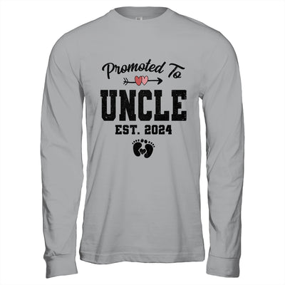 Promoted To Uncle Est 2024 First Time Fathers Day Shirt & Hoodie | teecentury