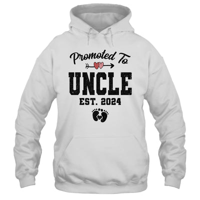 Promoted To Uncle Est 2024 First Time Fathers Day Shirt & Hoodie | teecentury