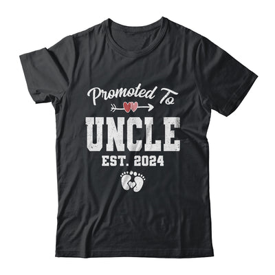 Promoted To Uncle Est 2024 Funny First Time Fathers Day Shirt & Hoodie | teecentury