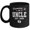 Promoted To Uncle Est 2024 Funny First Time Fathers Day Mug | teecentury