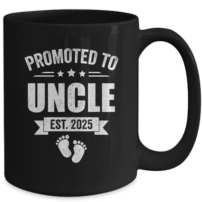 Promoted To Uncle Est 2025 Fathers Day First Time New Uncle Mug | teecentury