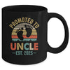 Promoted To Uncle Est 2025 Fathers Day Vintage Mug | teecentury