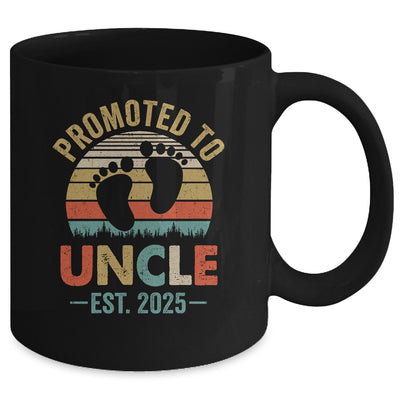 Promoted To Uncle Est 2025 Fathers Day Vintage Mug | teecentury