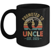 Promoted To Uncle Est 2025 Fathers Day Vintage Mug | teecentury