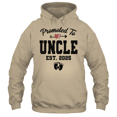 Promoted To Uncle Est 2025 First Time Fathers Day Shirt & Hoodie | teecentury