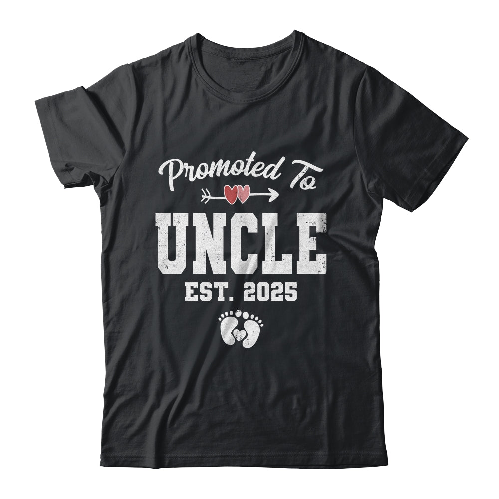 Promoted To Uncle Est 2025 Funny First Time Fathers Day Shirt & Hoodie | teecentury