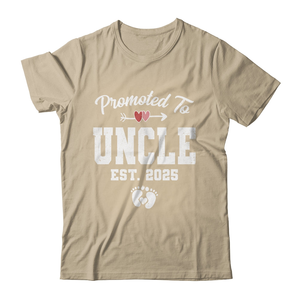 Promoted To Uncle Est 2025 Funny First Time Fathers Day Shirt & Hoodie | teecentury