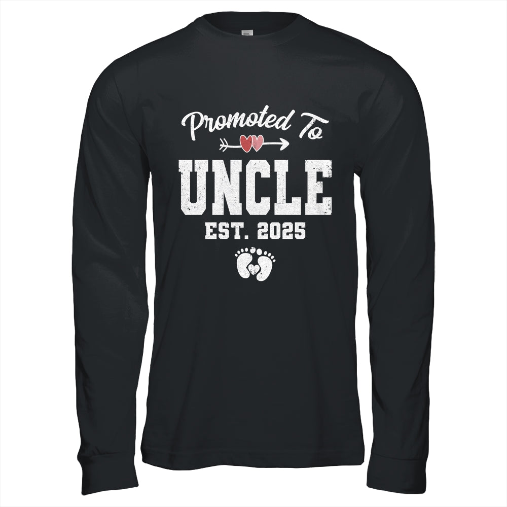 Promoted To Uncle Est 2025 Funny First Time Fathers Day Shirt & Hoodie | teecentury