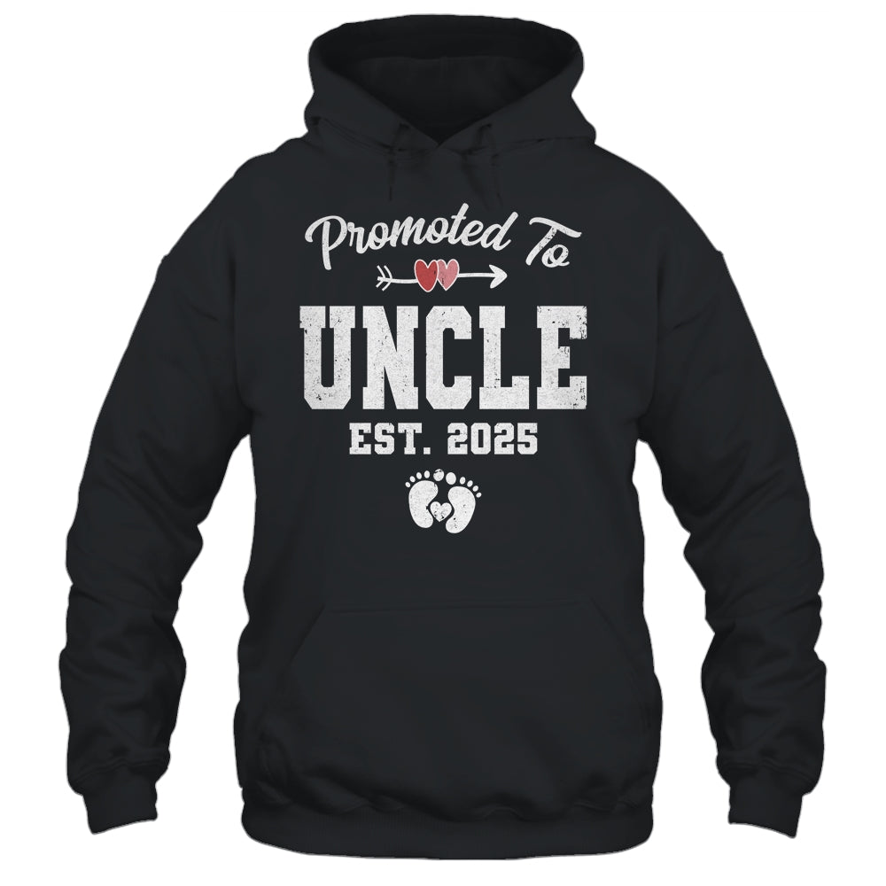 Promoted To Uncle Est 2025 Funny First Time Fathers Day Shirt & Hoodie | teecentury