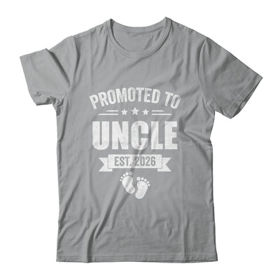 Promoted To Uncle Est 2026 Fathers Day First Time New Uncle Shirt & Hoodie | teecentury
