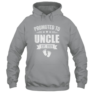 Promoted To Uncle Est 2026 Fathers Day First Time New Uncle Shirt & Hoodie | teecentury