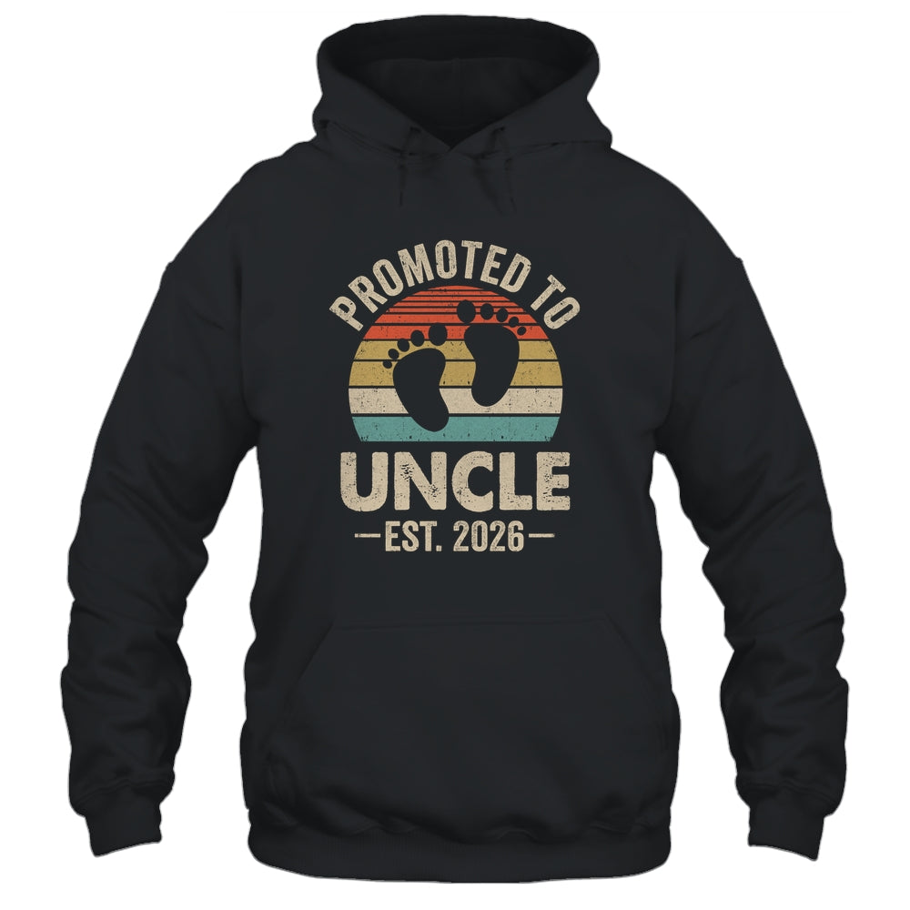 Promoted To Uncle Est 2026 Fathers Day Vintage Shirt & Hoodie | teecentury