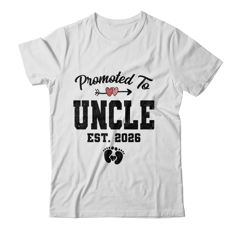 Promoted To Uncle Est 2026 First Time Fathers Day Shirt & Hoodie | teecentury