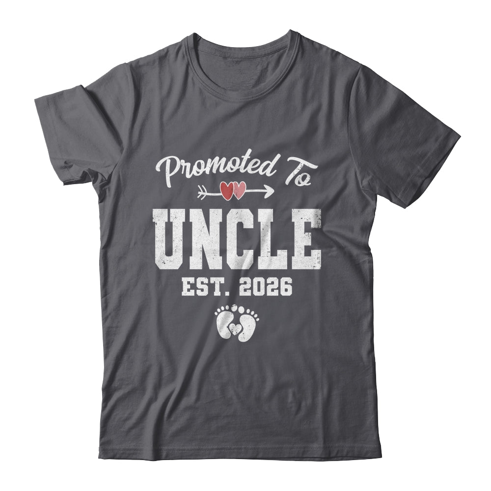 Promoted To Uncle Est 2026 Funny First Time Fathers Day Shirt & Hoodie | teecentury
