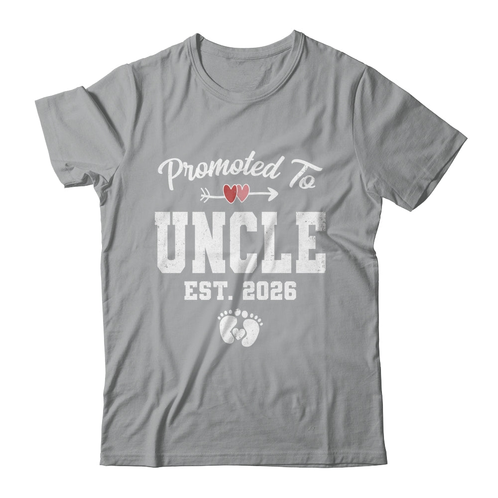 Promoted To Uncle Est 2026 Funny First Time Fathers Day Shirt & Hoodie | teecentury