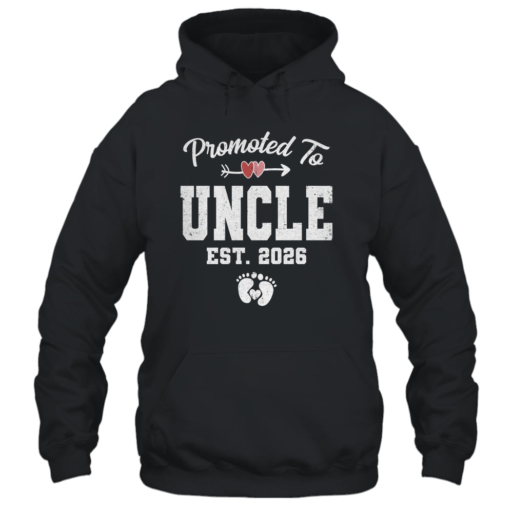 Promoted To Uncle Est 2026 Funny First Time Fathers Day Shirt & Hoodie | teecentury