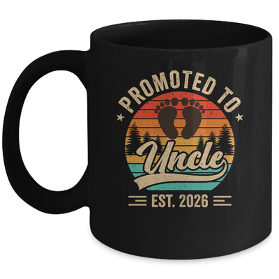 Promoted To Uncle Est 2026 Grandparents Baby Announcement Mug | teecentury