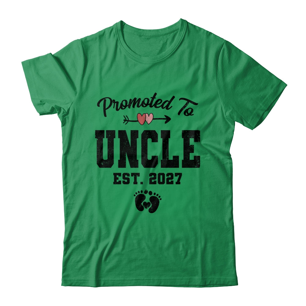 Promoted To Uncle Est 2027 First Time Fathers Day Shirt & Hoodie | teecentury