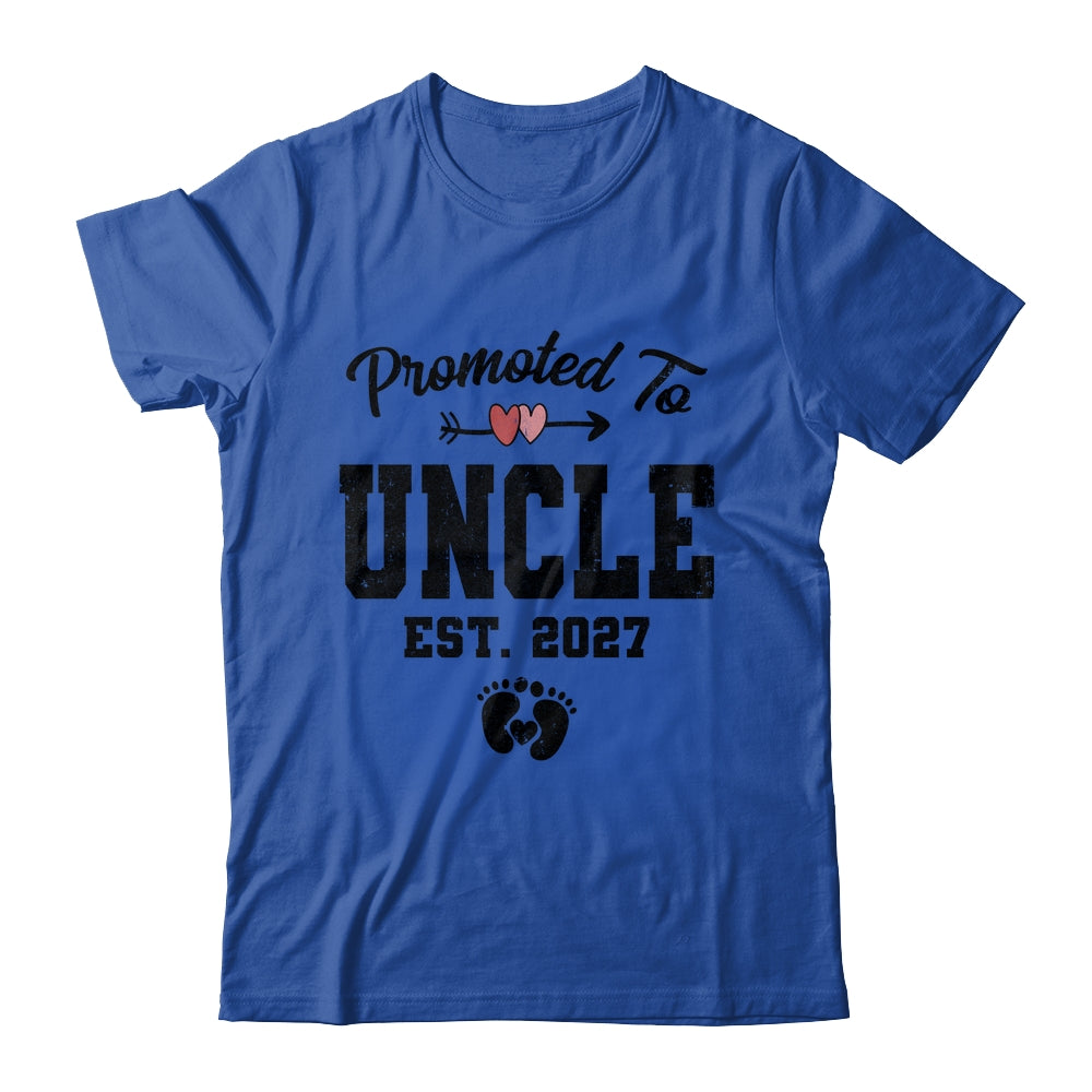 Promoted To Uncle Est 2027 First Time Fathers Day Shirt & Hoodie | teecentury