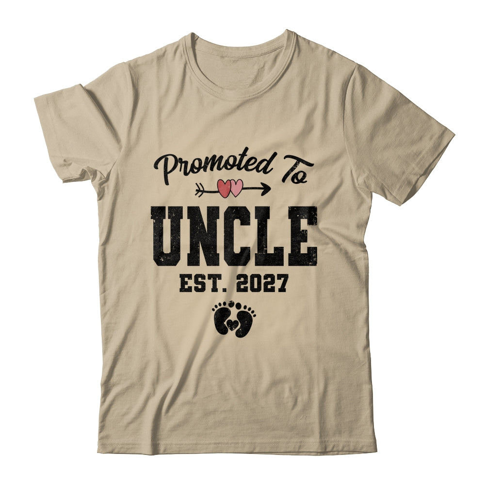 Promoted To Uncle Est 2027 First Time Fathers Day Shirt & Hoodie | teecentury