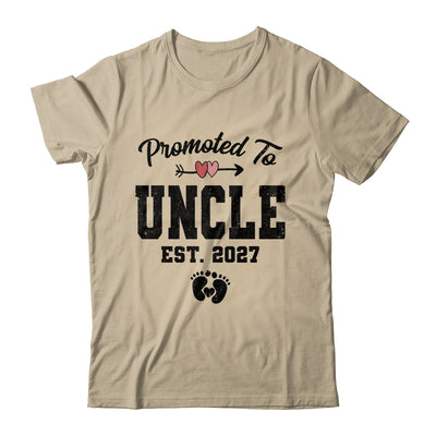 Promoted To Uncle Est 2027 First Time Fathers Day Shirt & Hoodie | teecentury