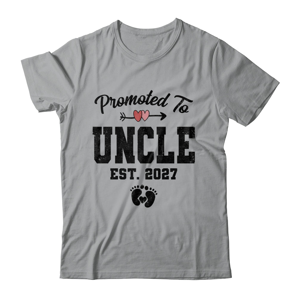 Promoted To Uncle Est 2027 First Time Fathers Day Shirt & Hoodie | teecentury