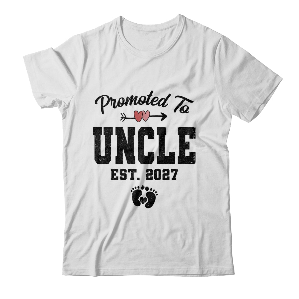 Promoted To Uncle Est 2027 First Time Fathers Day Shirt & Hoodie | teecentury