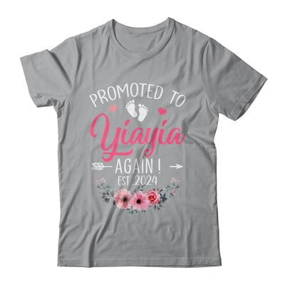 Promoted To Yiayia Again Est 2024 Mothers Day Shirt & Tank Top | teecentury